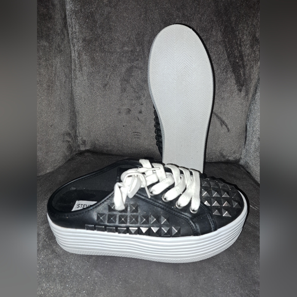 Steve Madden studded slip on platform sneakers